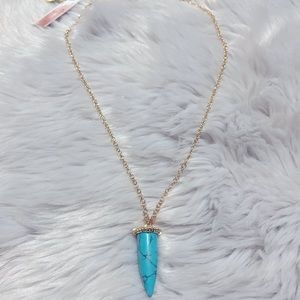 Jessica Simpson Imitation Turquoise Pendant